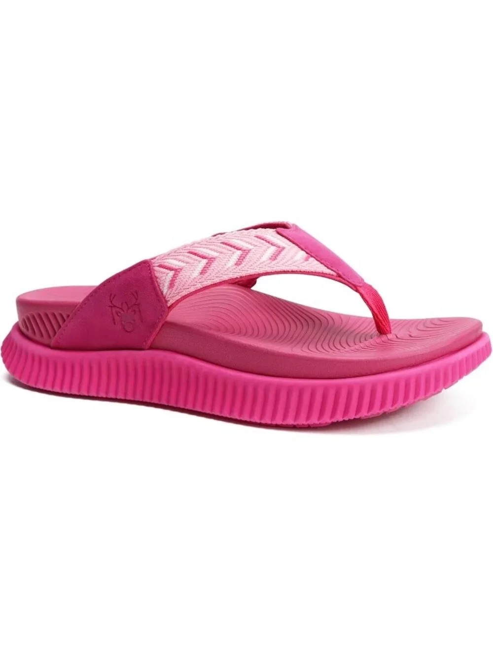 Women's Pink Orthotic Flip Flops with Arch Support Cushion Recovery Sandal